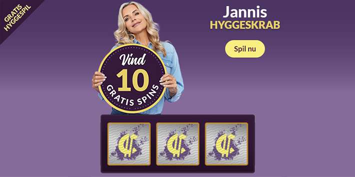 Skrab dig til 10 Free Spins i Jannis Hyggeskrab
