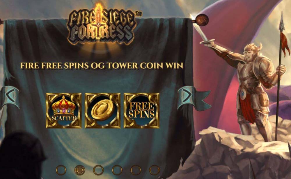 300 gratis spins på Fire Siege Fortress - eksklusiv spilleautomat