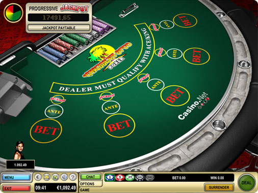 Caribbean Stud Poker her på Casino.net - en simpel og underholdende table poker variant