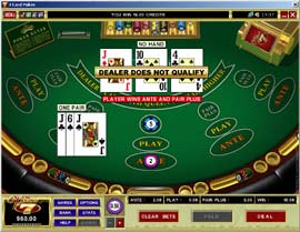 Three Card Poker på Roxy Palace Casino - et alternativ til blackjack.