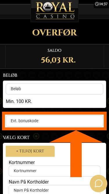 Royal Casino Bonuskode - Sådan gør du