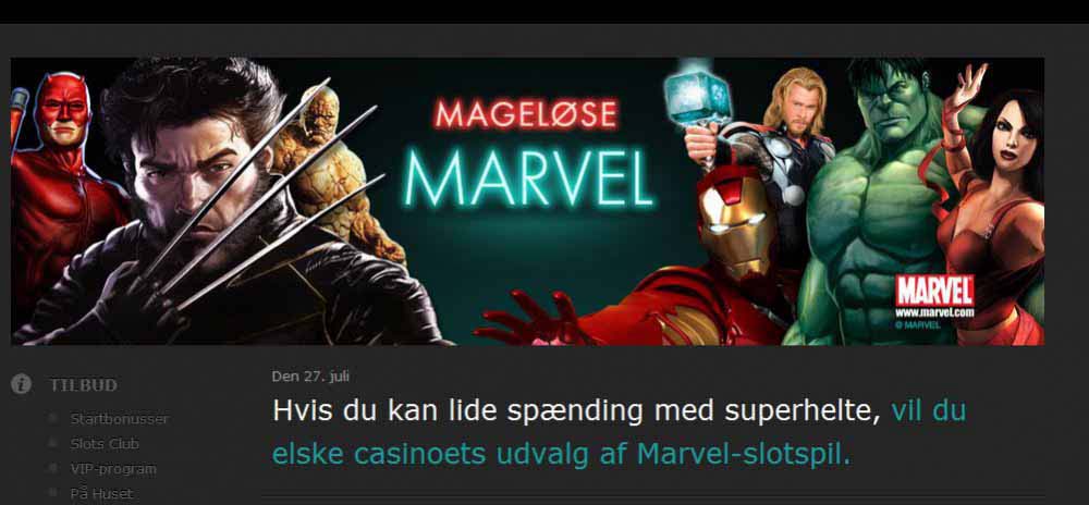 Få 500 kr. hos Bet365 - Marvel Bonus