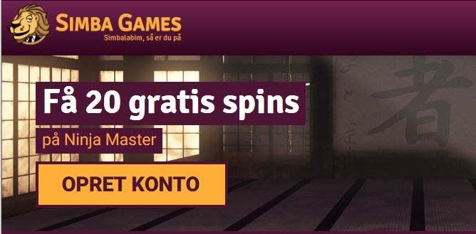 Eksklusiv bonus: 20 gratis spins på Ninja Masters + 120 ekstra ved indbetaling