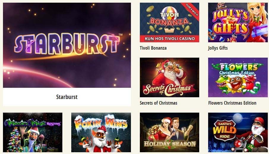 TOP 3: Hvilket dansk online casino har flest Jule-spilleautomater?