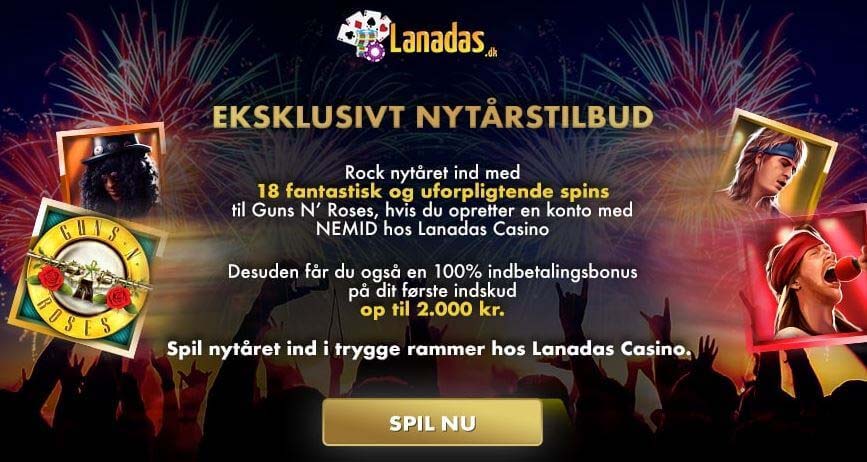 Eksklusiv bonus: 18 FREE spins på Guns N´Roses til nye kunder