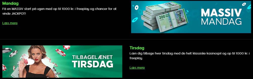 Daglige tilbud på 888 Casino - få bonus og FreePlay hver dag Daglige tilbud på 888 Casino - få bonus og FreePlay hver dag