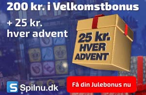Supernemt: Få 25 kr. bonus uden indskud hver søndag i advent Supernemt: Få 25 kr. bonus uden indskud hver søndag i advent