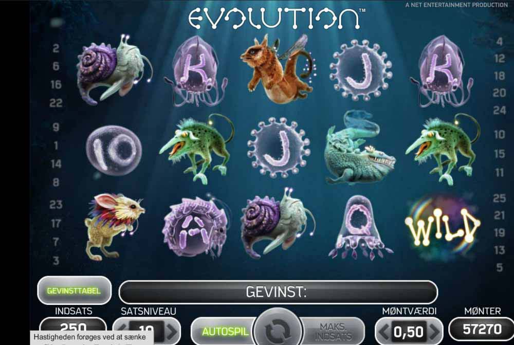 Evolution spilleautomat fra Betsafe Evolution spilleautomat fra Betsafe