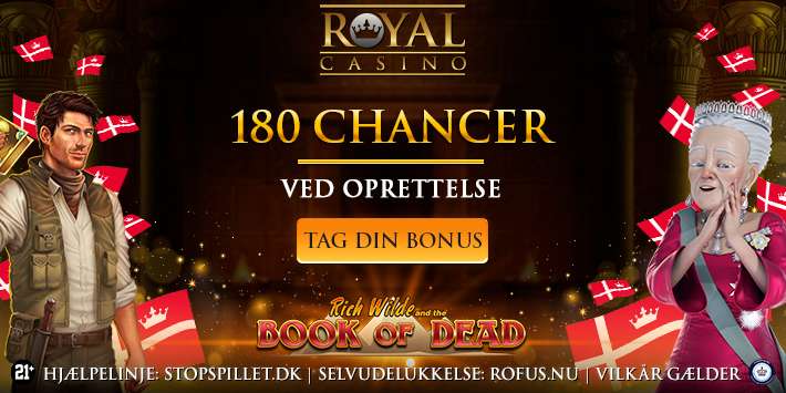 Nyt eksklusivt tilbud: 180 Spins uden indskud til Book of Dead