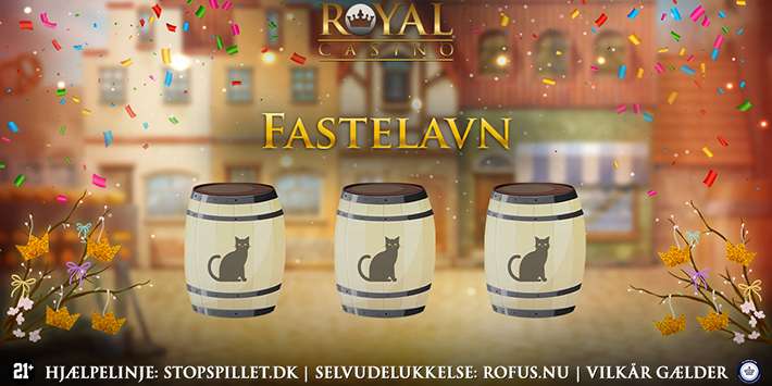 Stor Fastelavnsfest hos Royal Casino: Free Spins, bonusser og 10.000 kr.