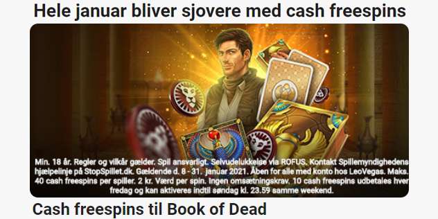 Få 20 Free Spins, når du vinder 3 gange i træk