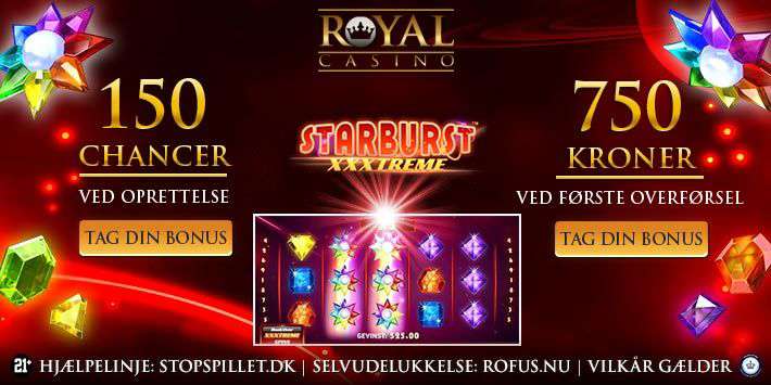 Få 150 Free Spins til Starburst XXXtreme - kun gennem Casinopenge