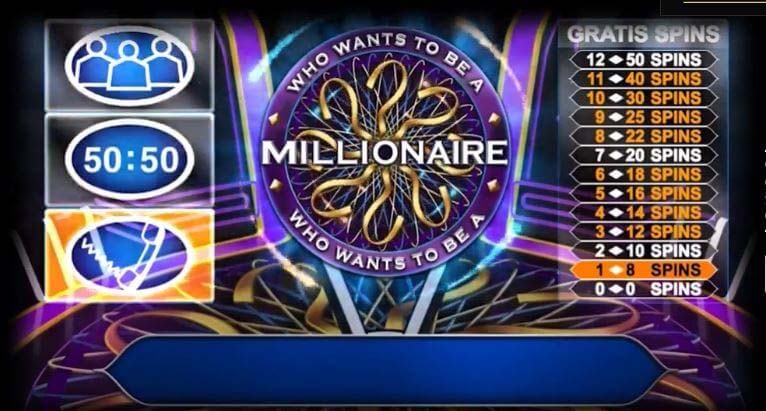Læs om Hvem vil være millionær spilleautomaten og få gratis spins