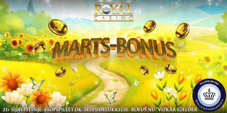 Free Spins, konkurrencer og bonusser på danske casinoer i marts 2026