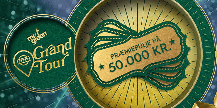 Log ind og vind kontantpræmier for 50.000 kr. på Mr Green