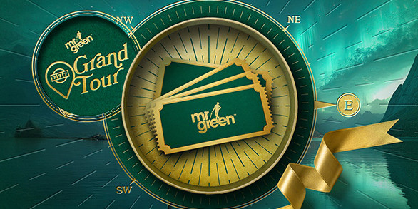 Gratis lodtrækning om 10 gavekort á 5.000 kr. på Mr Green