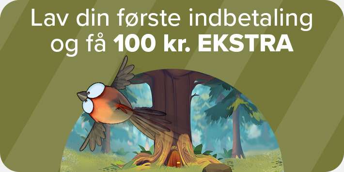 Få 100 kr. bonus - kun 1x spilkrav