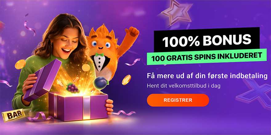 Få 100% casino bonus på One Casino