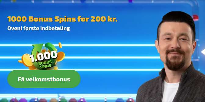 Få 1.000 bonus spins på Spilnu
