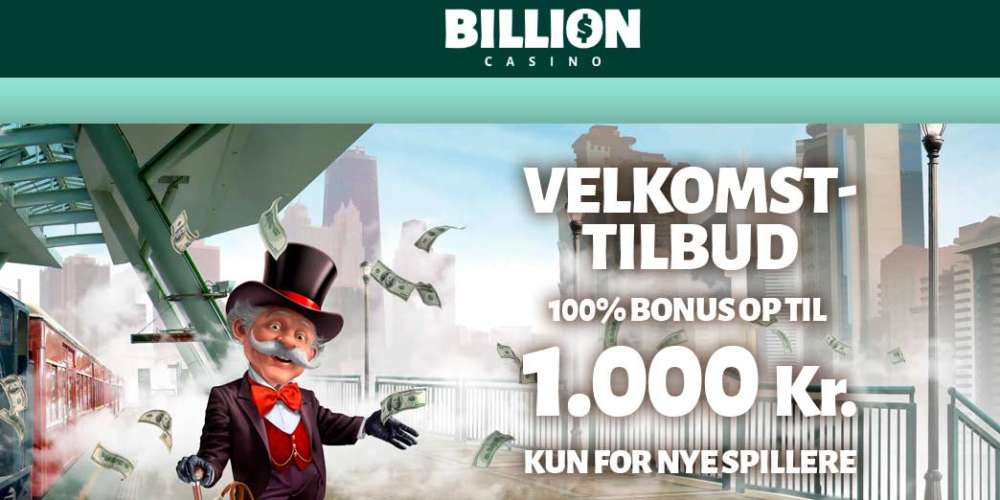 Få 1.000 kr. bonus på Billion Casino