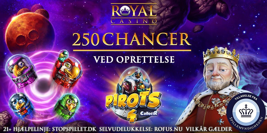Eksklusivt: 250 Free Spins til Pirots 4 uden indskud