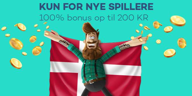 Få 100% casino bonus på Jackie Jackpot