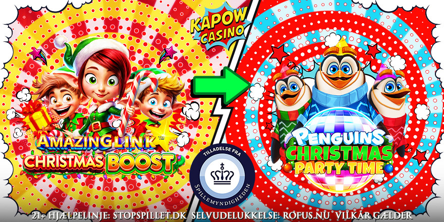 Få 40 Free Spins på Penguins Christmas Party Time