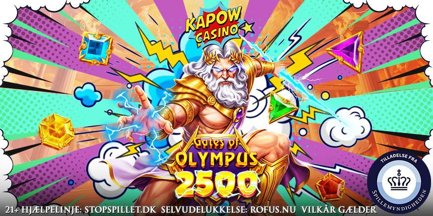 Gratis Spins til Gates of Olympus 2500 på Kapow 