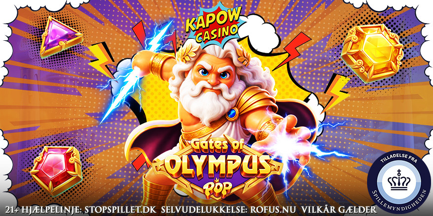 Gratis Spins til Gates of Olympus POP på Kapow 