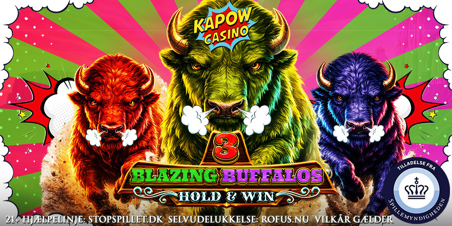 Gratis Spins til 3 Blazing Buffalos Hold and Win 