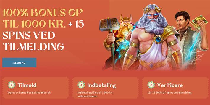 Få 15 Free Spins uden indskud på Spilleboden