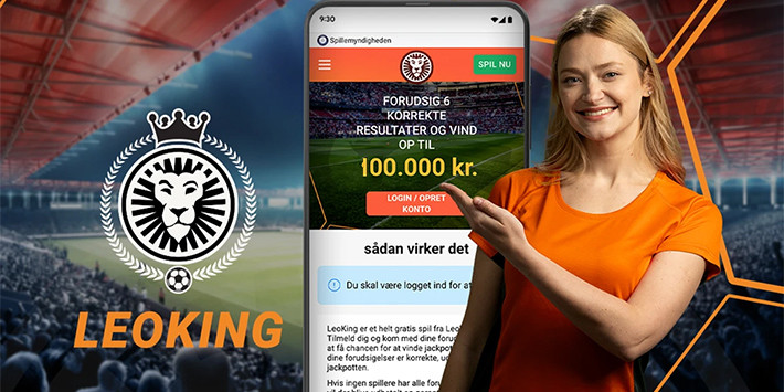Vind 100.000 kr. ved at gætte fodboldresultater i LeoKing