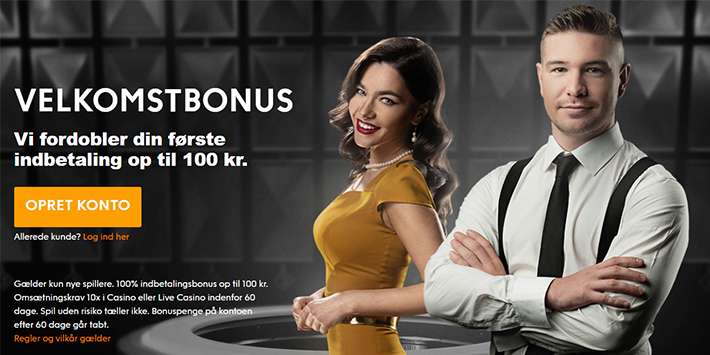 Få 100% casino bonus på Nordicbet