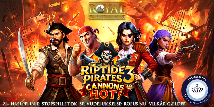 Gratis spins på Riptide Pirates 3 Cannons Hot 