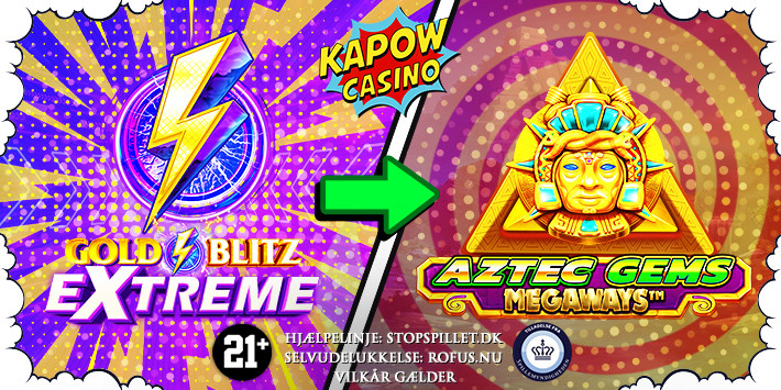 Få 40 Free Spins på Aztec Gems Megaways