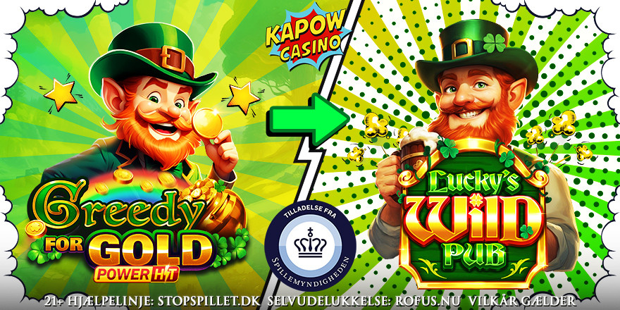 Få 20 Free Spins på Lucky's Wild Pub
