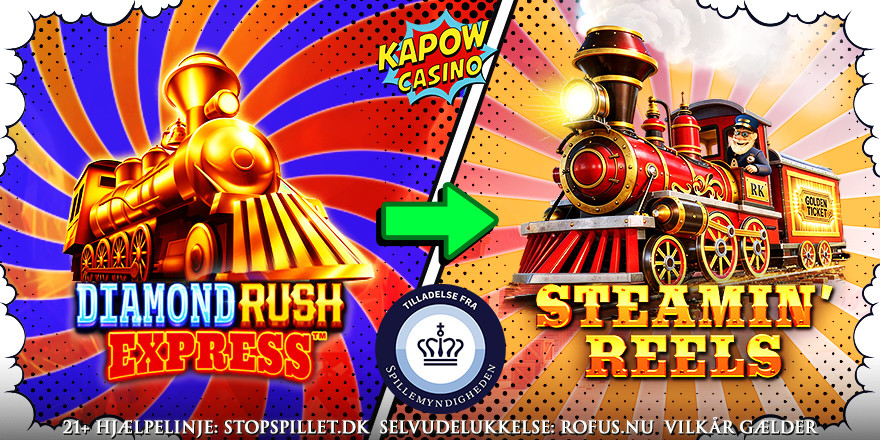 Få 50 Free Spins på Steamin Reels
