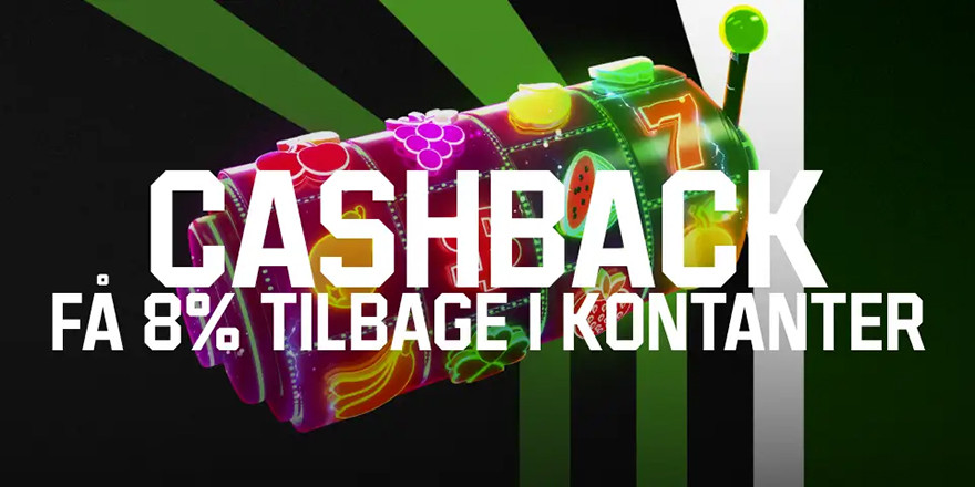 Fredag får du 8% Cashback på Unibet