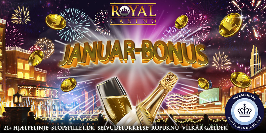 Få 100% januar-bonus på 100 kr.