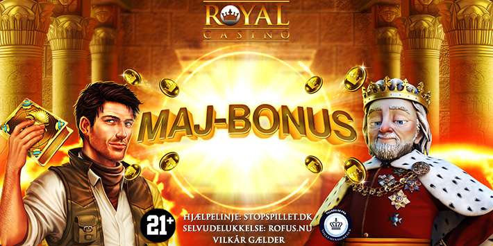 Få 100% maj-bonus på 100 kr.