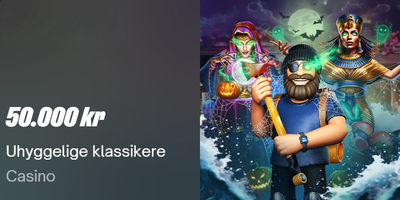 Uhyggelige Klassikere på ComeOn: Spil med om 50.000 kr.