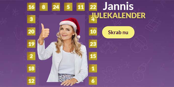 Skrab dig til gratis gaver i Jannis Julekalender