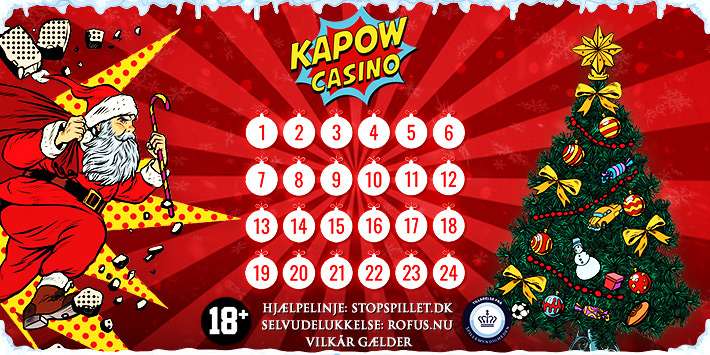 Åbn lågen hver dag i Kapow Casinos Julekalender