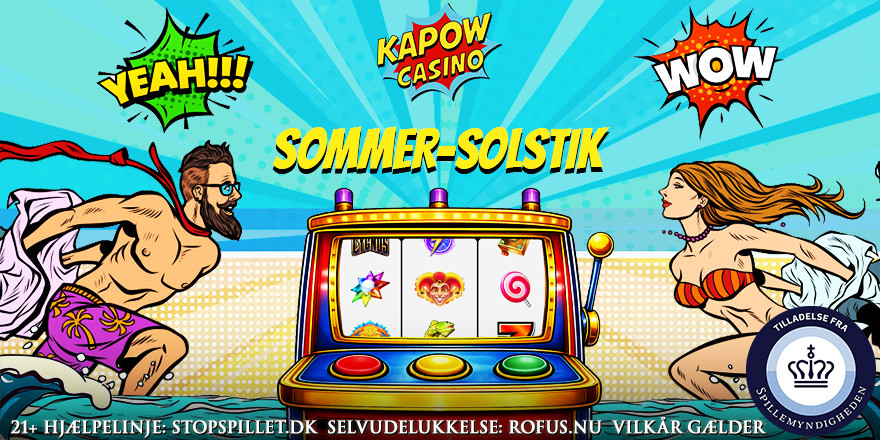 Kapow Casino får Sommer-Solstik og giver Free Spins og præmier
