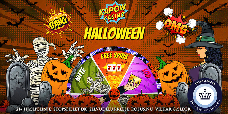 Vind Free Spins og penge til Halloween på Kapow Casino