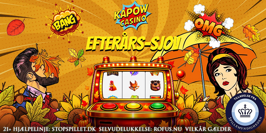 Kom til Efterårs-Sjov på Kapow og få Free Spins og præmier