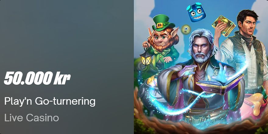 Play'n Go-turnering på ComeOn: Spil med om 50.000 kr.
