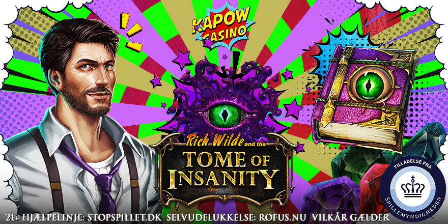 Free Spins til Tome of Insanity på Kapow