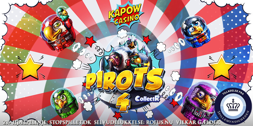Free Spins til Pirots 4 på Kapow Casino