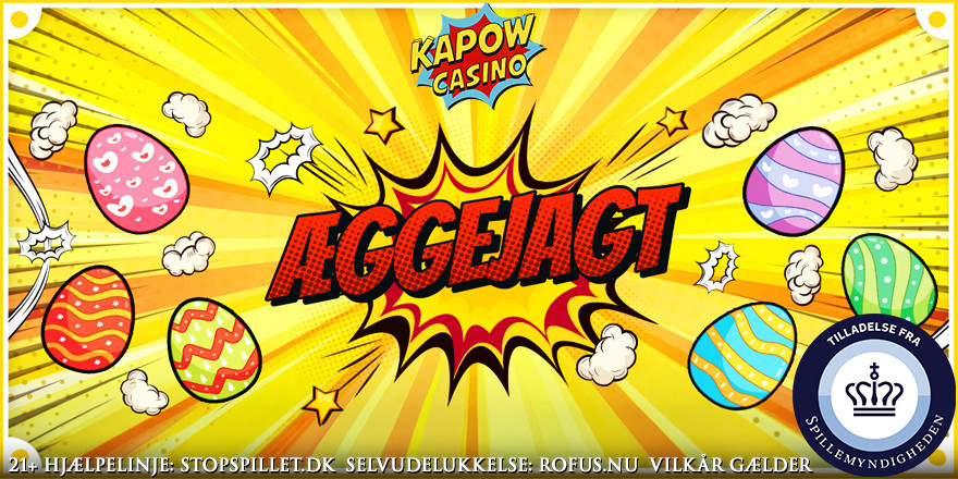 Tag på æggejagt med Kapow og find Free Spins og præmier